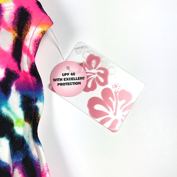 Joe Boxer One Piece Halter Backless Bathing Suit - Picture 2 of 7